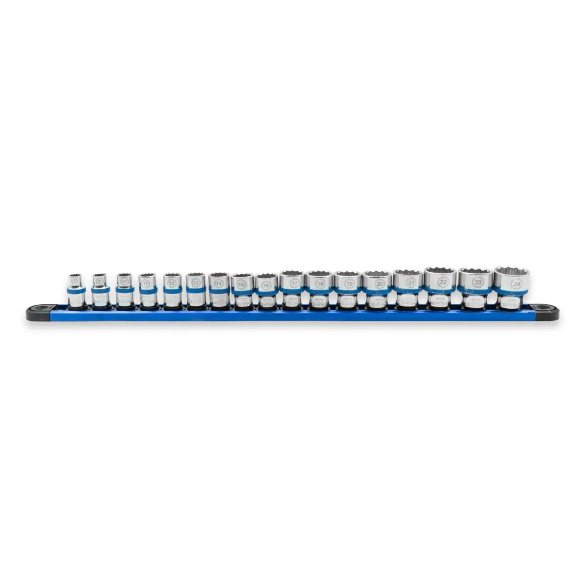 17-Piece 3/8" 12-PT Shallow Socket Set 8-24mm