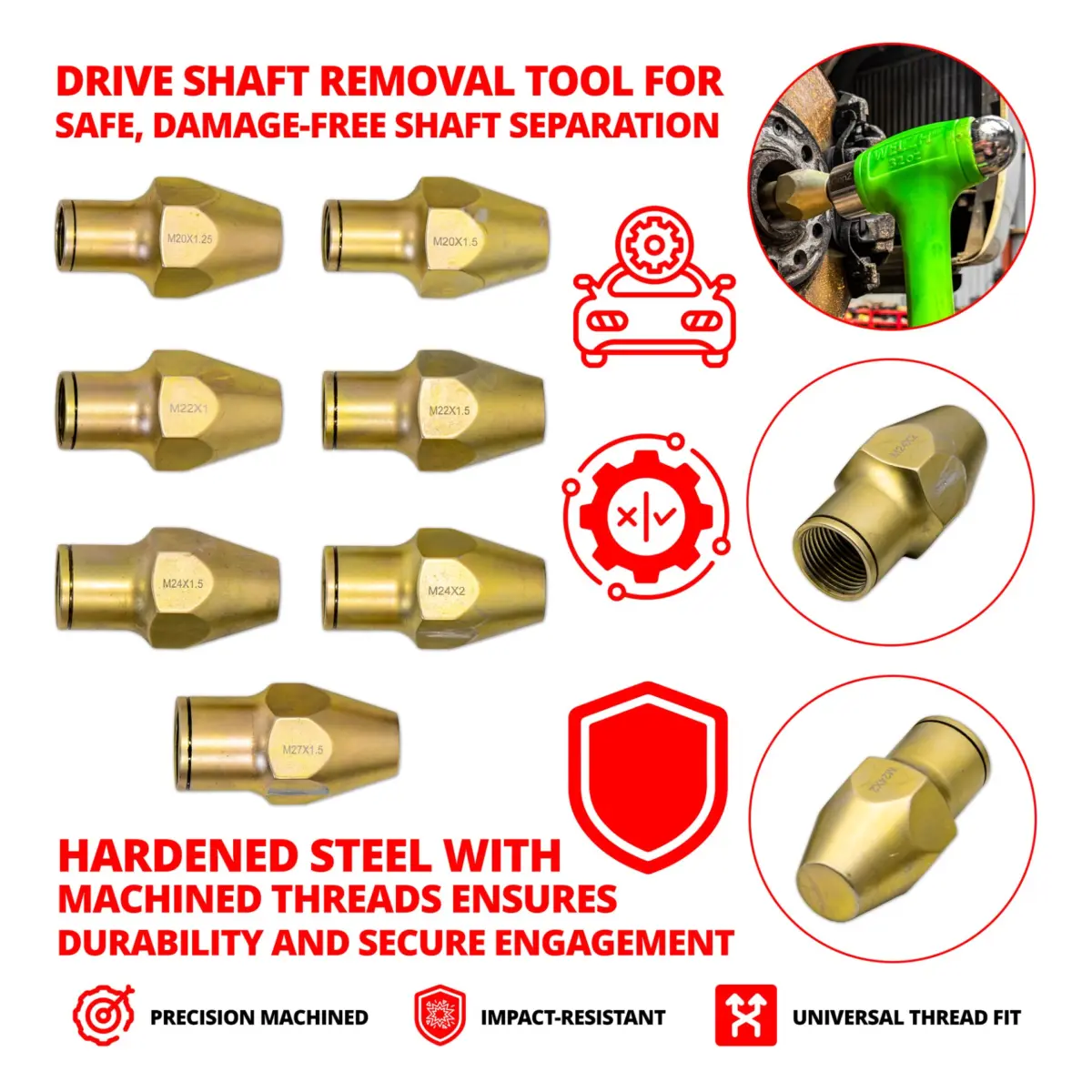 Strike-Mate?; Drive Shaft Remover Set 7-Piece - Image 3