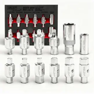 12-Piece Master Male Drain Plug Key Set