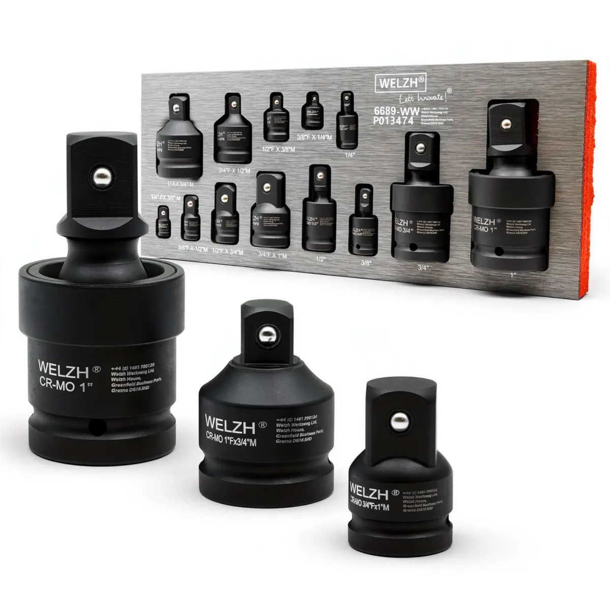 Master Impact Reduces + Universal Joint Socket Set 13-Piece;