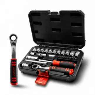 Socket Set; 29-Piece Go-Through, 1/4''dr