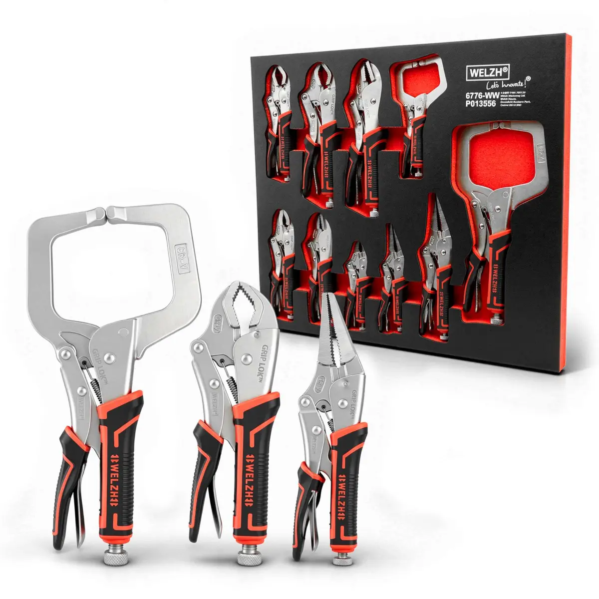 10-Piece Automatic Grip-Lok? Locking Plier Set ;