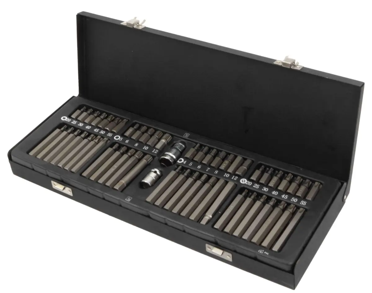 Bit Master Set; Spline, Hex, Torx, Tamper-proof Torx, 54-Pieces