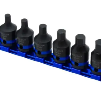 Impact Socket Bit Set, Stubby, 11-Piece, 1/2''dr Hex Keys