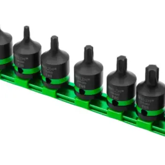Impact Socket Bit Set, Stubby, 10-Piece, 1/2''dr Torx Set T20-T70