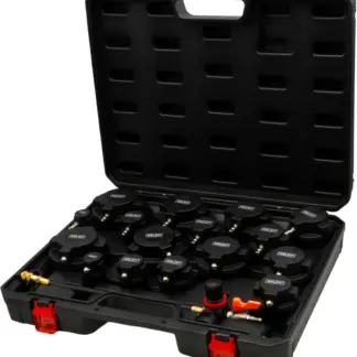17-Piece Turbo System Pressure Tester Kit With Stepped Adaptor