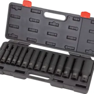 Socket Set; Extra Deep (120mm), Impact, 1/2''dr, 10-32mm