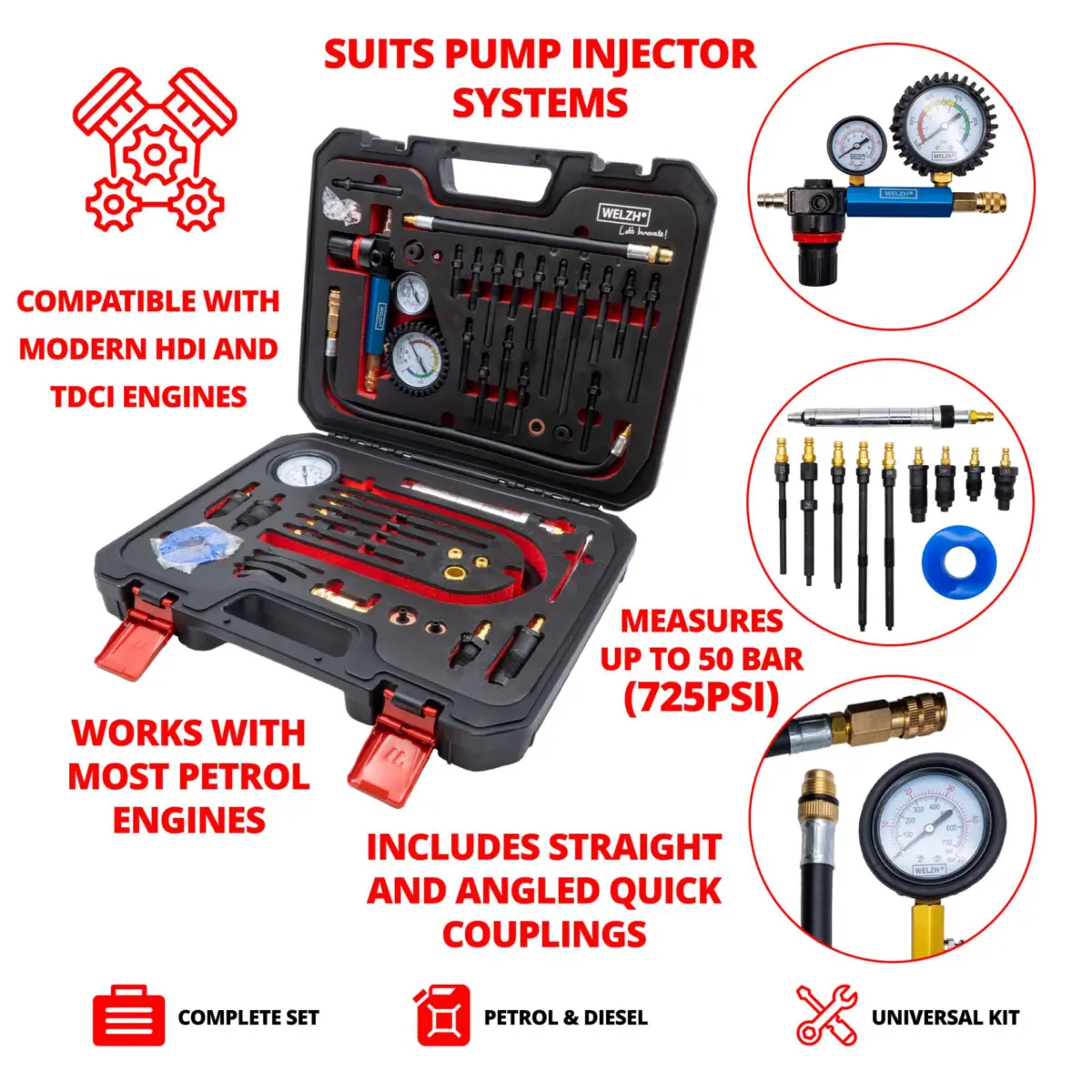 Master Diesel & Petrol Compression - Leakage Test Kit - Image 3