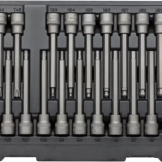 Bit Socket Set; Extra Long Torx,Hexagon,Ball-Ended Hexagon 110mm