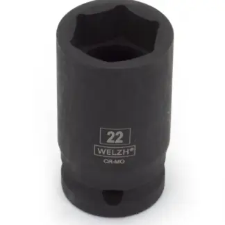 Semi Deep Thin Walled Impact Socket, 1/2'', 6pt, 11mm