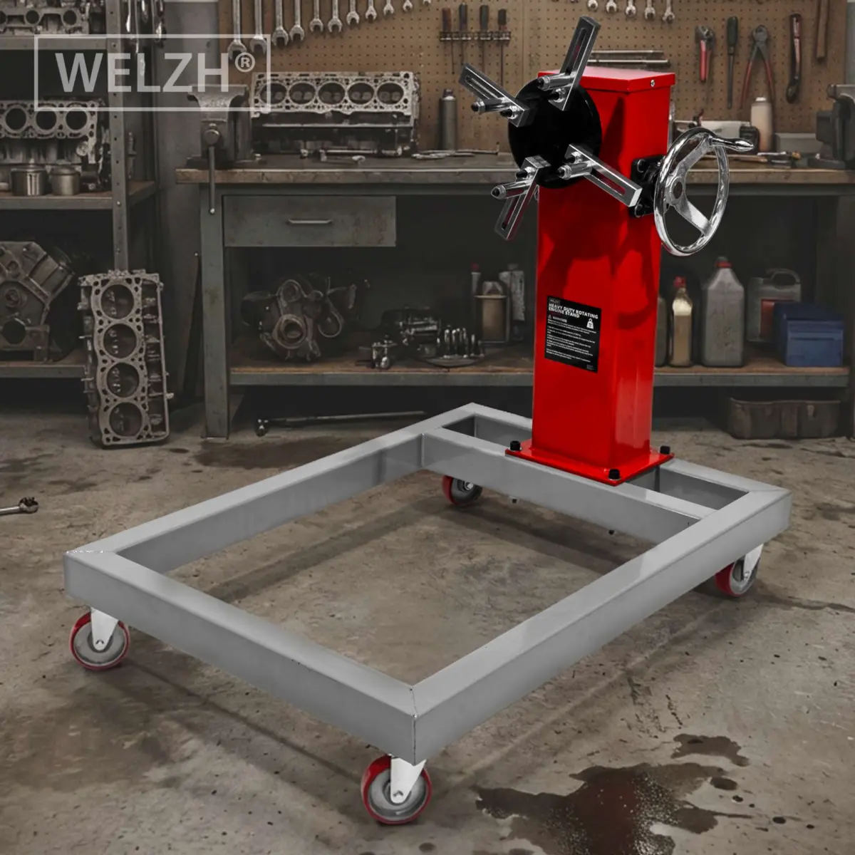 Heavy Duty Rotating Engine Stand; 850-KG - Image 7