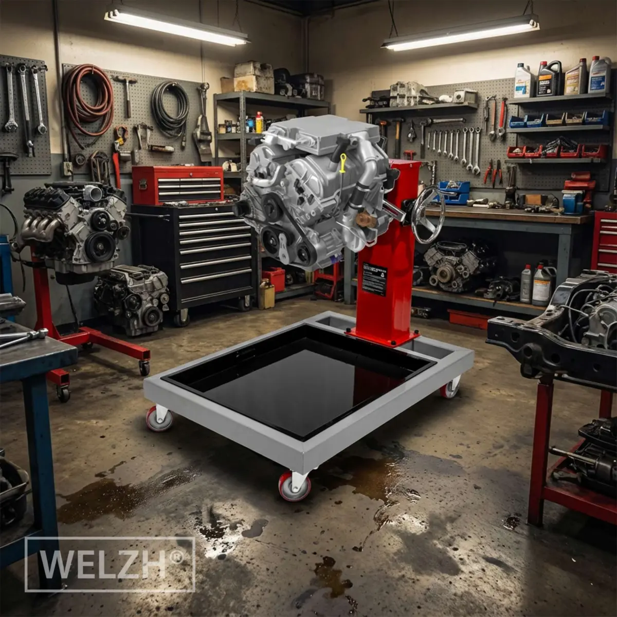 Heavy Duty Rotating Engine Stand; 850-KG - Image 8