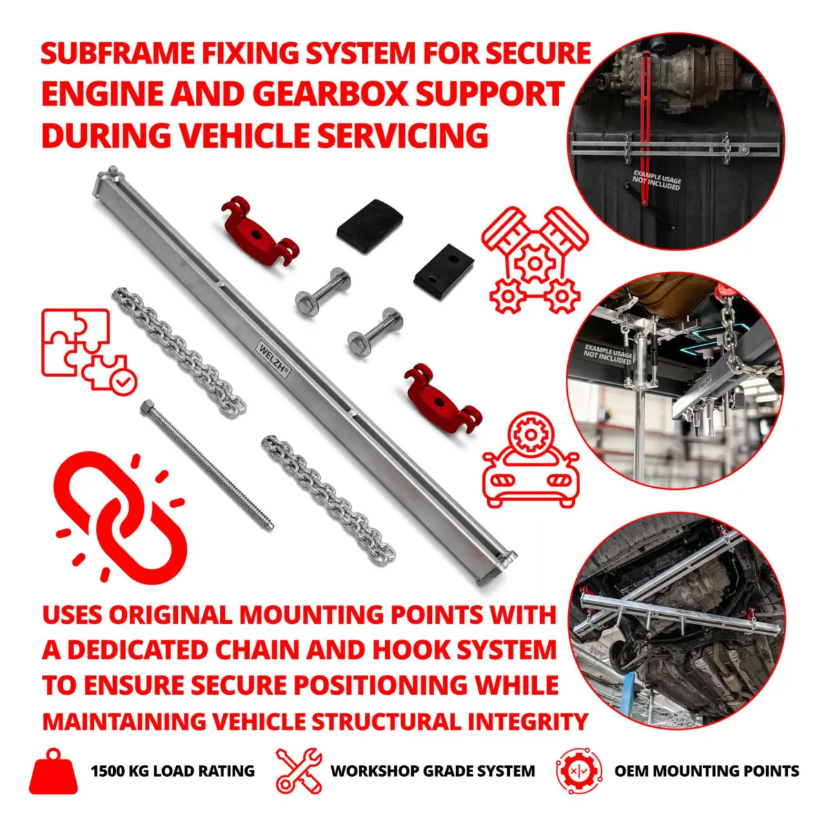 Subframe Fixing System Engine & Gearbox Support + Kit - Image 2