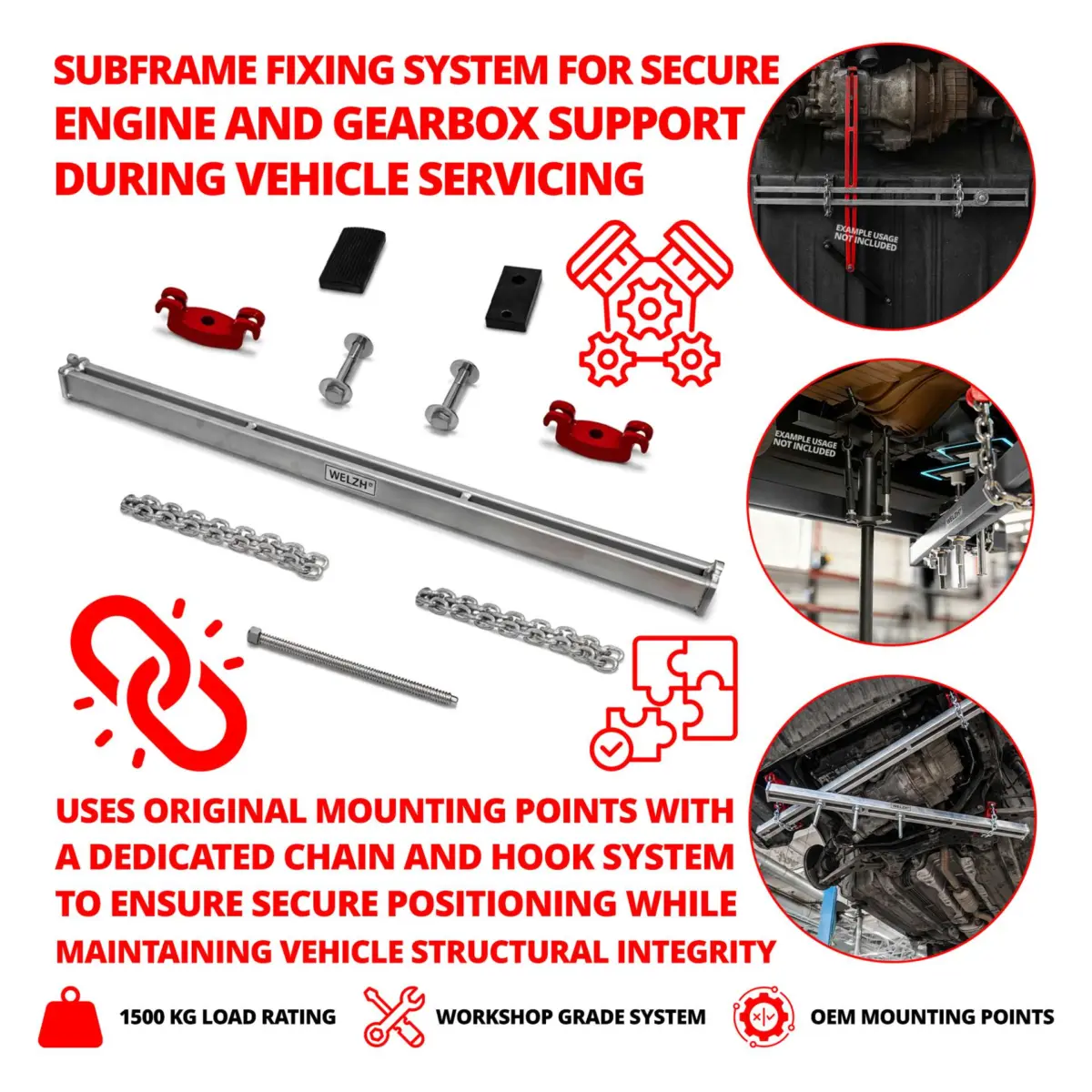 Subframe Fixing System Engine & Gearbox Support + Kit - Image 3