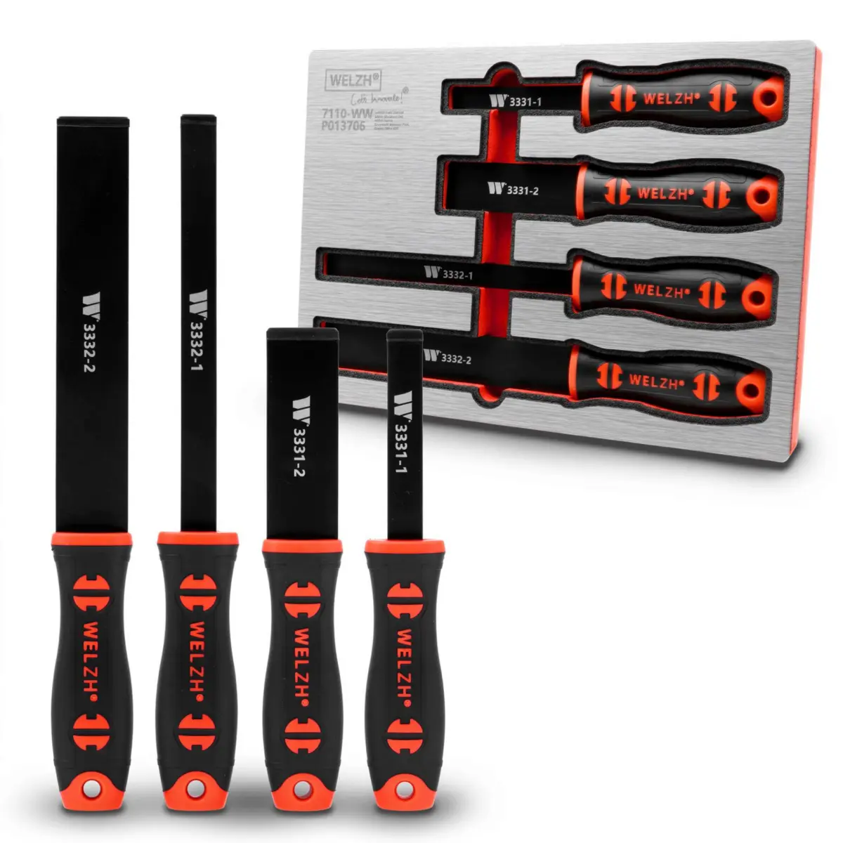 4-Piece Carbide Scraper Set