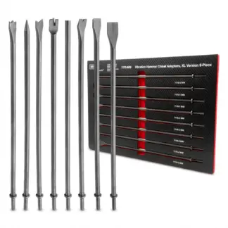 Vibration Hammer Chisel Adaptors, XL Version 8-Piece