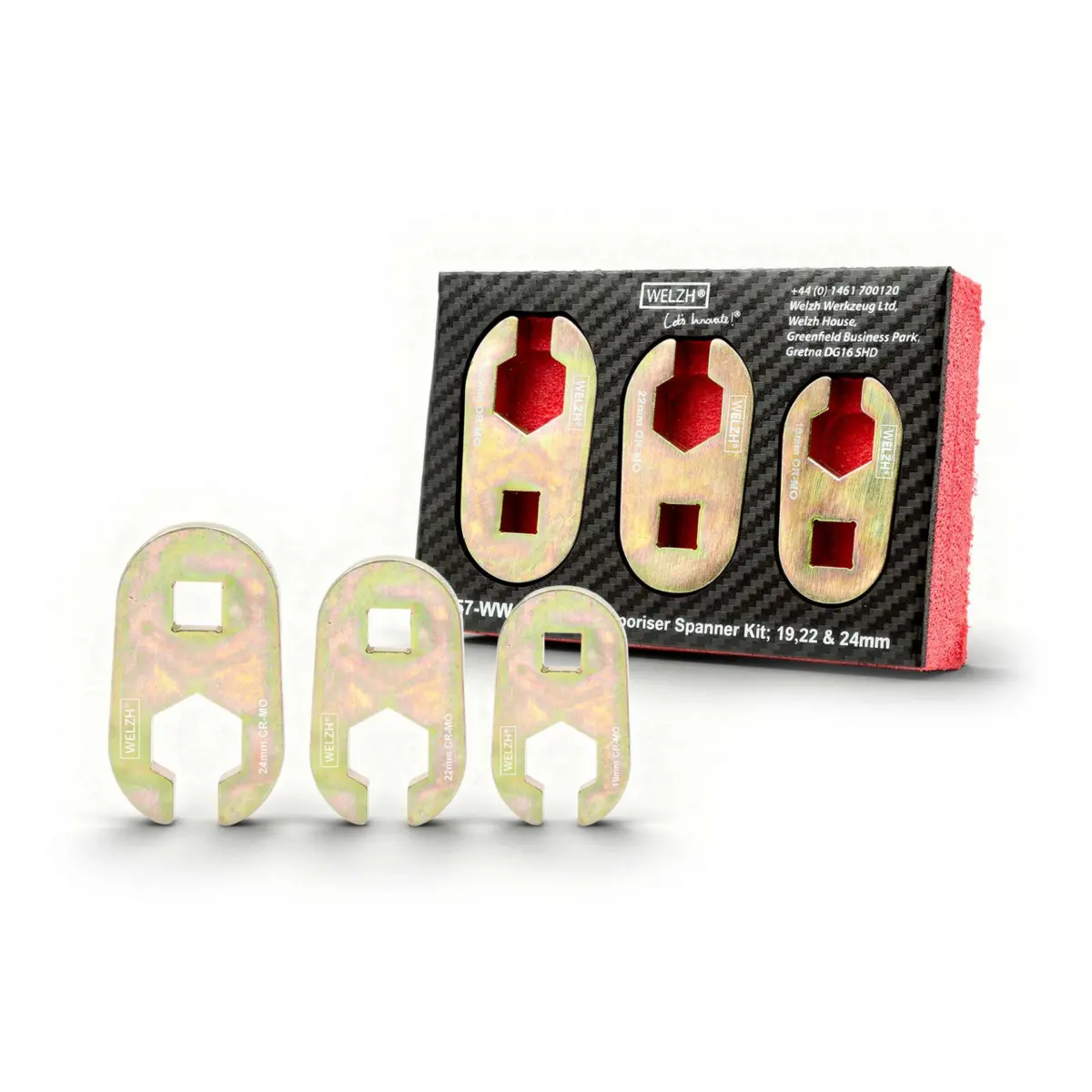 DPF Fuel Vaporiser Spanner Kit; 19,22 & 24mm