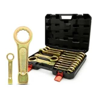 14-Piece Heavy Duty Slogging Spanner Set; 19-50mm
