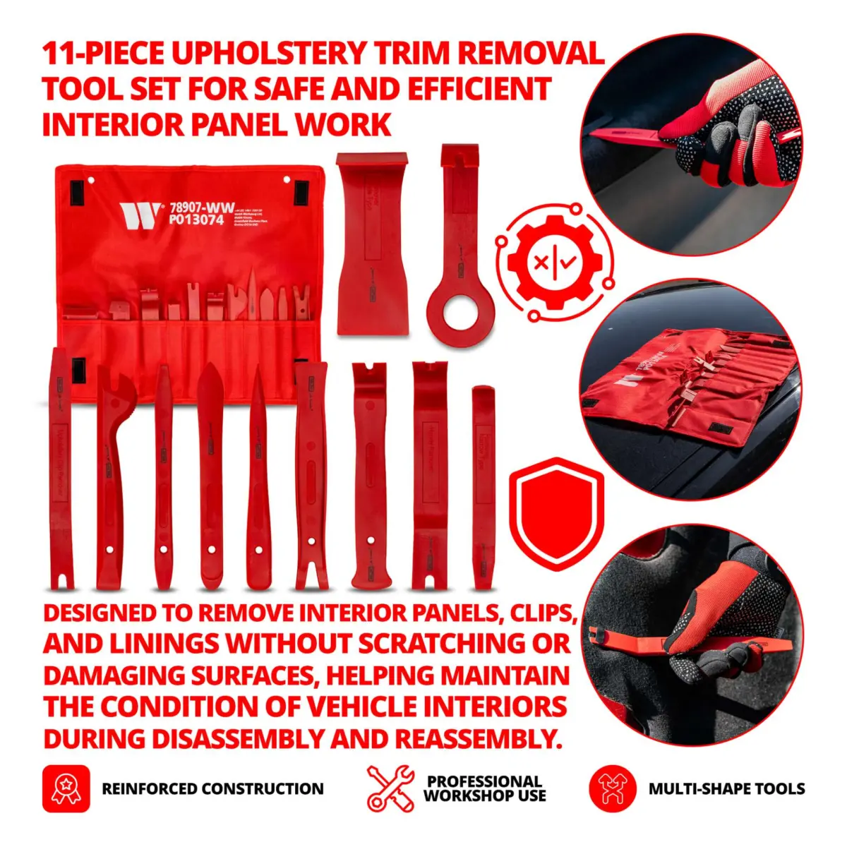 11- Piece Upholstery Trim Removal Tool Set - Image 3