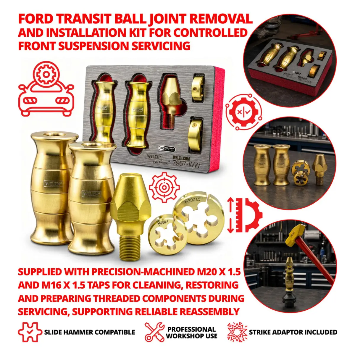 Ford Transit Ball-Joint Removal And Install Kit - Image 2