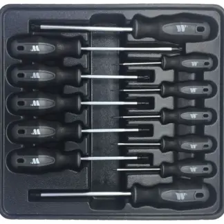 Screwdriver Set; Tamper Proof Torx 12-Piece T6-T45