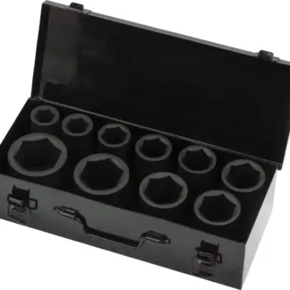 Socket Set; Deep,11-Piece Impact, 3/4'', 6pt, 22-50 mm