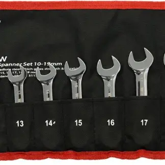 10-Piece Stubby Combination Spanner Set 10-19mm