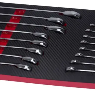 Ratchet Spanner Set; Reversible Switch,16-Piece Set 8-24 mm