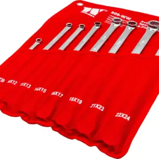 8-Piece Spanner Set; Aviation Type, Double Ring, 8-24 mm