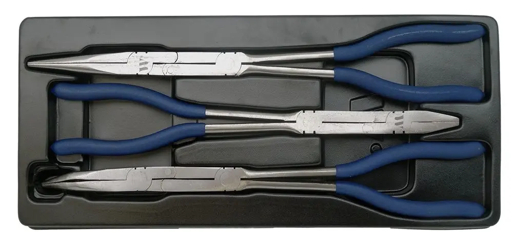 Pliers; Long Nose, Double Joint, 3-Piece