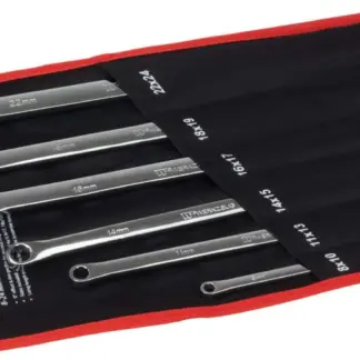 6 Piece Spanner Set; Aviation Type, Double Ring, 8-24 mm