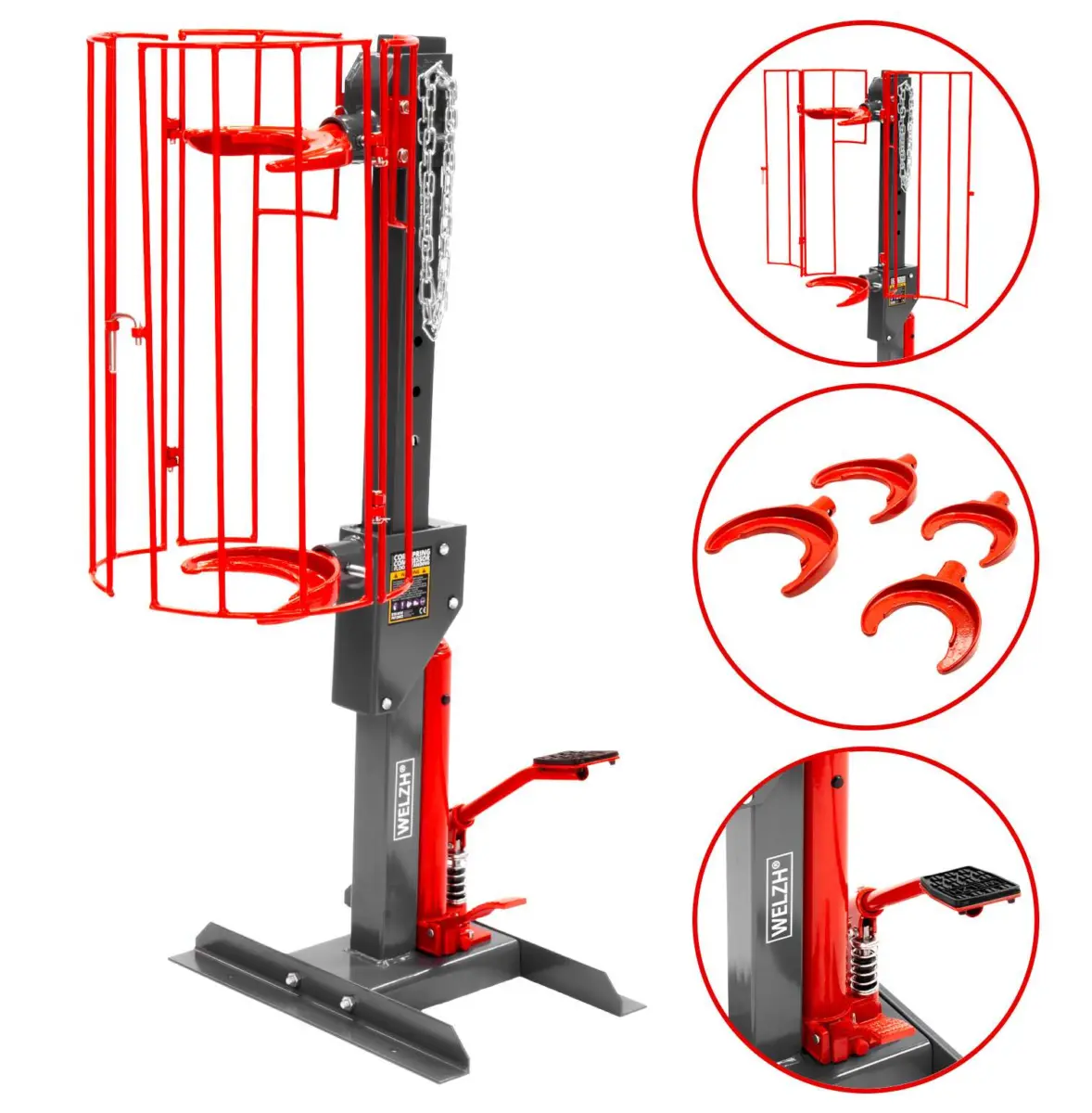 Coil Spring Compressor; Floor Standing, 1500 kg - Image 3