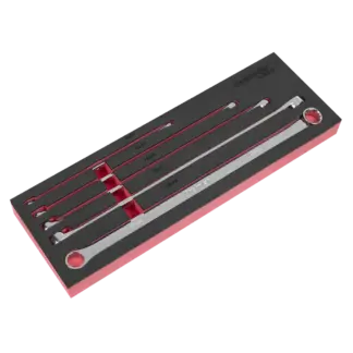 Premier Extra-Long Double End Ring Spanner Set in EVA Foam Tray 5pc [AK63110]