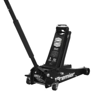 Premier Low Profile Trolley Jack with Rocket Lift 3 Tonne - Black [3040AB]