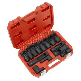 Oxygen & Diesel Injector Window Socket Set 1/2"Sq Drive 14pc [SX045]