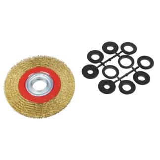 150 x 13mm Crimped Narrow Wire Wheel 32mm Bore [BG150/WW1]