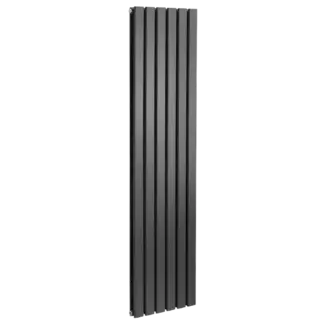 Baridi Vertical Radiator Contemporary Double Flat Panel Design 420 x 1800mm – Black [DH354]
