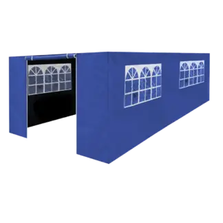 Dellonda Premium Side Walls/Doors/Windows for Gazebo/Marquee, Fits 3 x 6m Models - Blue [DG155]