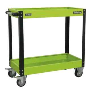 Superline PRO® Heavy-Duty Workshop Trolley 2-Level - Hi-Vis Green [CX109HV]