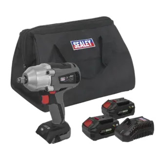 Premier SV20 Series 1/2"Sq Drive Brushless Cordless Impact Wrench Kit 20V 4Ah - 2 Batteries [CP20VPIWKIT]
