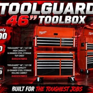 Milwaukee TOOLGUARD 46" Toolbox - Top Chest & Rolling Cabinet